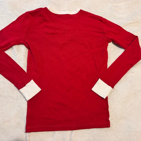 KIDS GAP red 2 piece christmas unicorn PJs size 14 - Picture 6 of 10